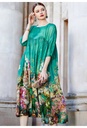 Genuine Quality Silky Printing Dress For Women