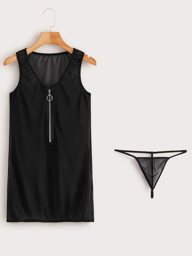 Mesh Temptation Wild Passion Zipper