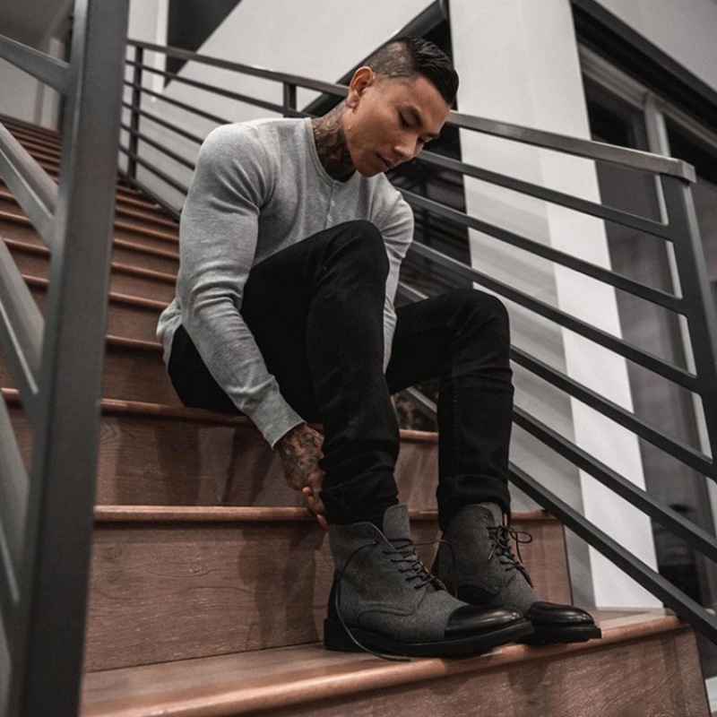 Men's Long Sleeve Top High Elastic Bottoming Shirt