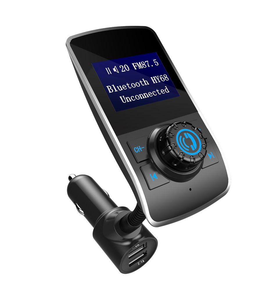 مشغل MP3 بلوتوث مع مرسل FM للسيارة