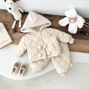Baby Fleece-lined Warm Two-piece Suit Winter 