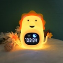 مصباح ليلي LED من السيليكون مزود بمنبه