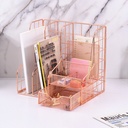 Simple Wrought Iron Office Desktop Storage Rack