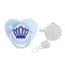 Fashion Silver Diamond Crown Baby Pacifier