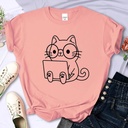 European And American Digital Printing Casual Short-sleeved T-shirt