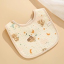 Baby Pure Cotton Waterproof Bib And Mouth Water Towel