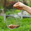 صندوق طعام للطيور من الأكريليك