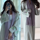 Arabian-Style Cardigan Abaya with Luxurious Embroidery 
