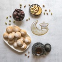 An elegant star and crescent tray for Ramadan