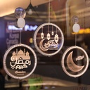 3D Hanging Lamp – Moon and Lantern Design for Ramadan