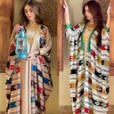 A stylish and unique two-piece abaya set