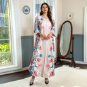 An elegantly designed and luxurious dress with an Islamic and Arabic touch