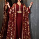 Elegant and Luxurious Abaya Dress with an Authentic Islamic and Arabic Touch, Two-Piece Set
