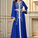Turkish Women's Elegant Abaya Dress Made of Polyester