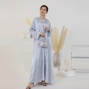 Luxury and Elegant Abaya Dress with a Modern Authentic Arabic Design Embellished with Beading
