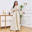 Muslim Robe Women's Bronzing Embroidery 