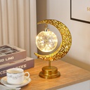 Creative LED Iron Lamp with a Unique Moon Design