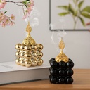 Golden Ceramic Incense Burner – Elegant Design for Religious Occasions, Home Décor, and Ornaments 