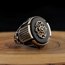Luxurious Silver Ring with an Elegant Design Inspired by Arabic and Oriental Heritage
