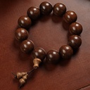 Handmade wooden misbaha with an elegant design and antique materials