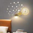 Ramadan Wall Lamp with Crescent and Stars – Illuminated Decoration for a Spiritual Atmosphere in Children's Room and Bedroom