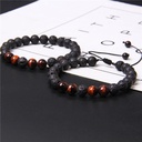 An elegant and luxurious misbaha/bracelet made of natural Tiger Eye stone, featuring a refined design that exudes sophistication and elegance