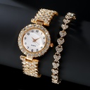 Luxury Jewelry for Women – Silver Strap Quartz Watch with Alloy Bracelet, Elegant and Modern Watch