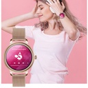 Women's AK38 luxury smartwatch with an elegant sports bracelet, heart rate monitoring, and smart Bluetooth technology