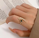 An elegant adjustable ring, perfect for adding a stylish touch to your look