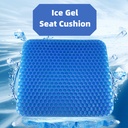 Summer gel seat cushion with a breathable honeycomb design for pressure relief and spinal pain relief, perfect for home, car, and office use
