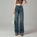 Women's High-Waisted Straight-Leg Jeans with a Classic Design – Perfect for Your Everyday Looks