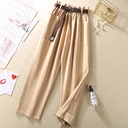 A practical and elegant women's pant featuring a loose casual design with an elastic waistband, offering perfect comfort and a modern look suitable for various occasions