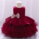 Elegant princess dress for a one-year-old, perfect for weddings and special occasions, featuring a luxurious design that adds a royal touch to your little one's look 