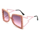 Women's Rhinestone-Embellished Sunglasses