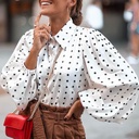 Women's chiffon shirt with long sleeves for a soft and feminine look