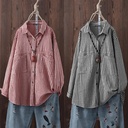 Striped cotton shirt in a casual style – made from soft cotton for an elegant and comfortable everyday look