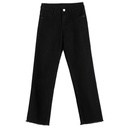 High-waisted slim straight-leg jeans