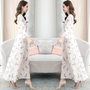 Women's vintage-style long bodycon dress with V-neck and short sleeves — ideal for occasions