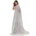 Elegant one-shoulder dress with shimmering star details for a captivating look