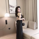A sleeveless flared maxi dress that’s simple and elegant, available in two colors