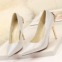 Elegant and alluring stiletto high-heeled shoes