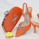 An elegant women’s set – high‑heeled shoes and a coordinating handbag