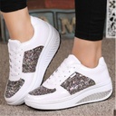 Stylish women’s sneakers embellished with sequins