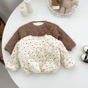 Warm Embroidered Quilted Cotton Jacket 