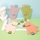 Children’s Plush Knitted Gloves with Finger Openings