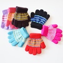Thermal Knitted Velvet Gloves for Autumn and Winter