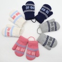 Thick Warm Children’s Alpaca Gloves with Halter Design