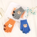 Children’s Knitted Wool Gloves – Five-Finger Design