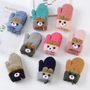 Cute Cartoon Winter Gloves for Children – Simple & Warm