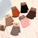 Wool Knitted Half-Finger Fiber Gloves – Warm & Cozy